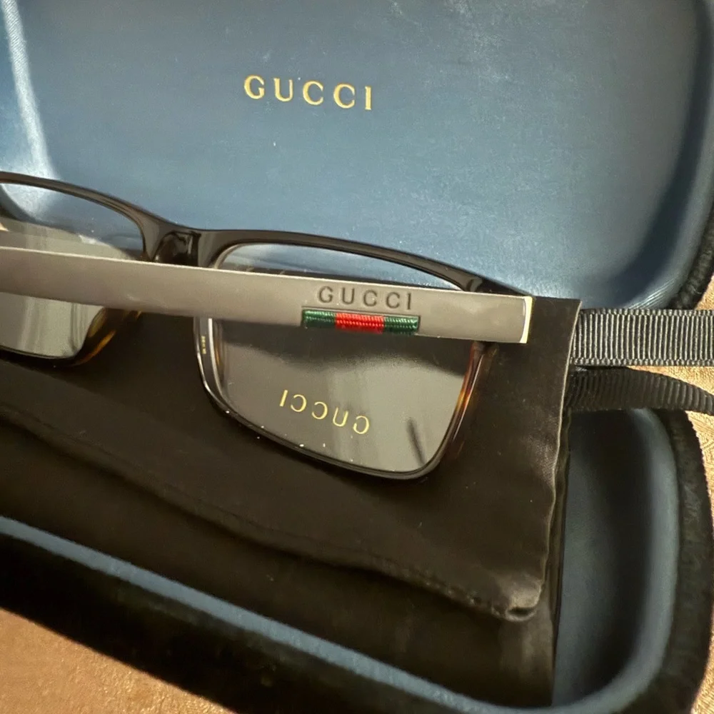 Gucci glasses Havana Transparent Demo Lens Demo Lens - Picture 3 of 9